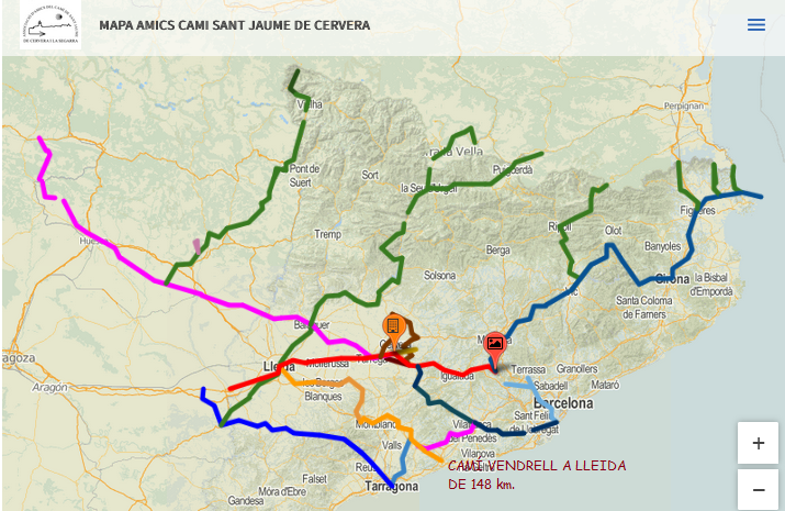 Mapa Camí El Vendrell