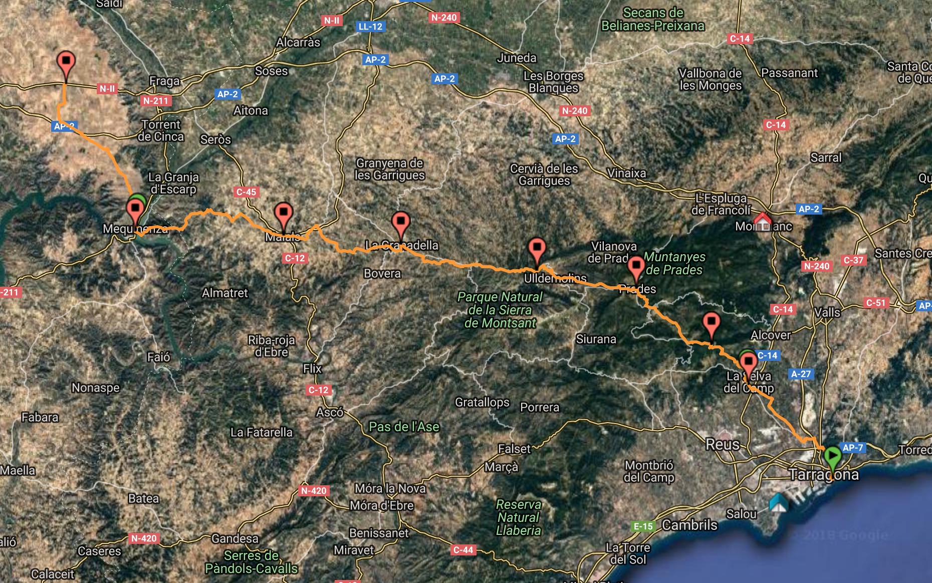 Tarragona Mequinensa Tardiel