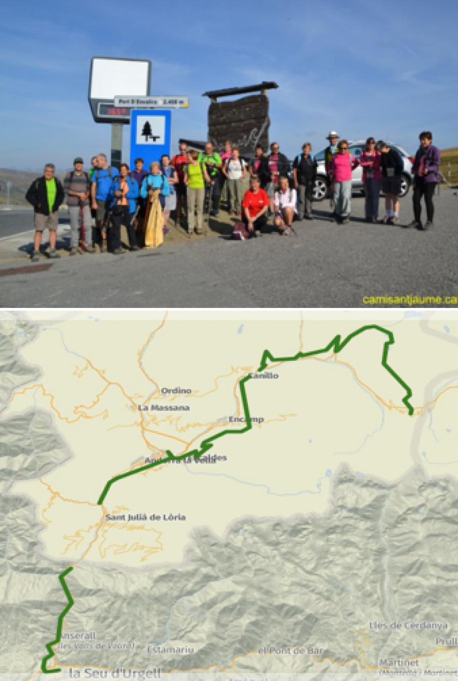 Camí d'Andorra - La Seu d'Urgell, 59,70 km.
